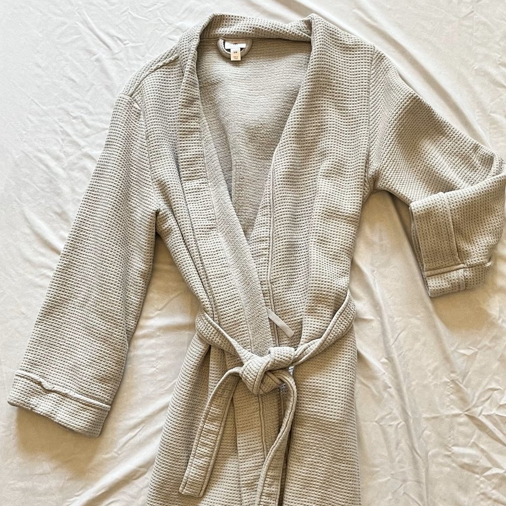 HOTEL COLLECTION Cotton Waffle Textured Bath Robe, Created for Macy's